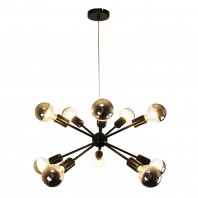 Oriel Lighting-SPUTNIK.10 & 6 - light Groovy Satellite Pendant  